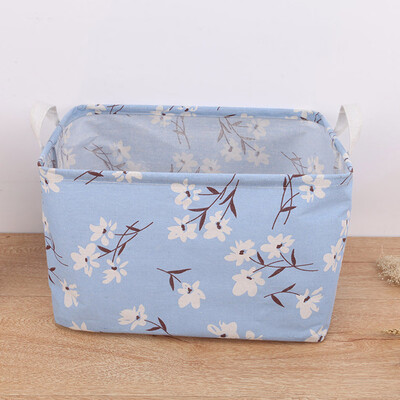 

〖Follure〗Waterproof Canvas Laundry Clothes Desktop Debris Basket Storage Box Folding