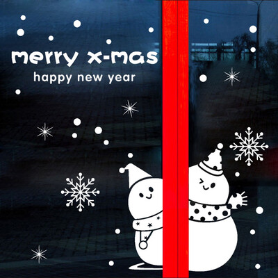 

Tailored Wall Window Stickers Santa Claus Snowflake Christmas Xmas Vinyl Decals