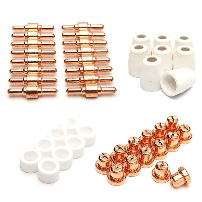 

46Pcs Electrodes Tips Nozzles Consumables for Plasma Cutter 40D CUT40 50D CUT50