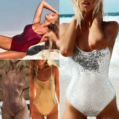 

Women One-Piece Swimsuit Bandage Bikini Set Push-up Bathing Swimwear Beach Suits