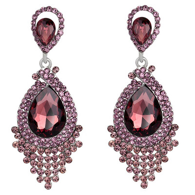 

Big Water Drop Earrings Brand Jewelry Women Crystal Rhinestone