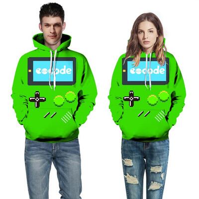 

Toponeto Mens Autumn Spring 3D Printing Long Sleeve Hoodies Sweatershirt Tops Shirt