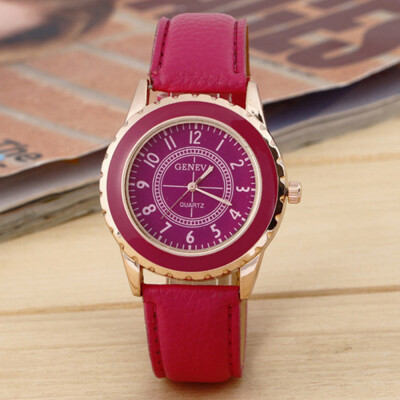 

Japanese geneva quartz watch Geneva three-eye watch mens belt watch can be issued