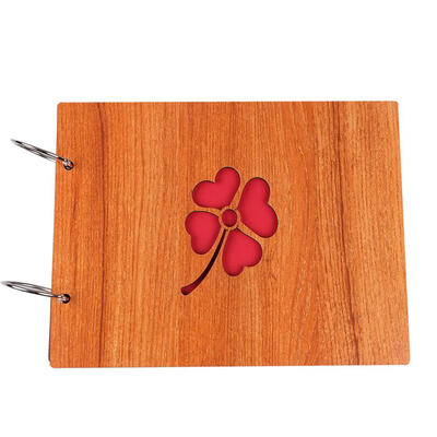 

8 Inch Wooden Photo Album DIY Handmade Pasted Albums Baby Growing Gift