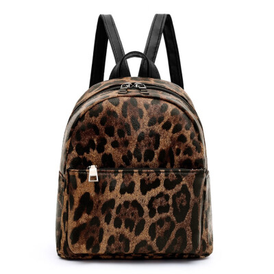 

Tailored Women Ladies Girls Fashion Leopard Students Shoulder Handbag Backpack Bag