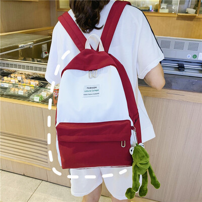 

INS schoolbag for girls in Korean version of senior high school students Simple Baitasen junior high school students young&fr