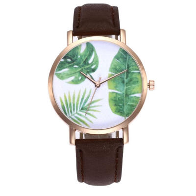 

Rainforest Leaves Beautiful Ladies Wristwatch Casual 2018 Simple Birthday Gifts Womens Quartz watch Temperament clock 2018 D