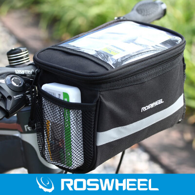 

Roswheel 35L Bike Handlebar Bag Bicycle Front Tube Pocket 600D Map Pack Riding Cycling Supplies