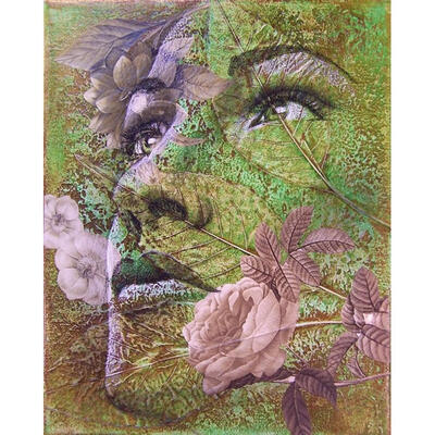 

5D DIY Full Drill Diamond Painting Leaves Face Cross Stitch Embroidery Kits