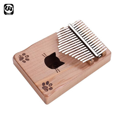 

Waltert WK-17MS Portable 17-key Kalimba Thumb Piano Mbira Maple Wood with Carry Bag Tuning Hammer Cleaning Cloth Stickers Musical