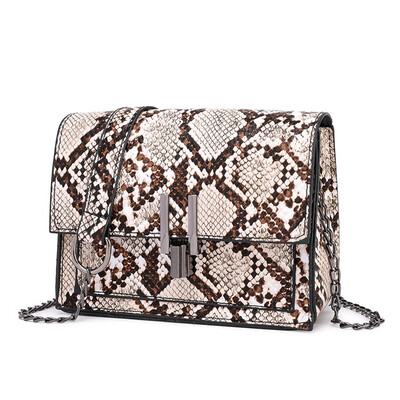 

Tailored Fashion Ladies Leather Leopard Versatile Chain Shoulder Bag Messenger Bag