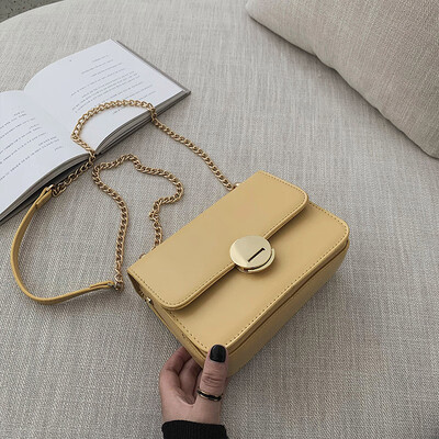 

Advanced sense of the sense of quality bag female 2019 new wave Korean version of the wild shoulder slung fashion chain small square bag