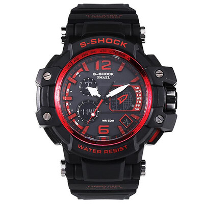 

Mens Stylish Sports Multi-function Electronic Waterproof Watch Dual Display Wristwatches