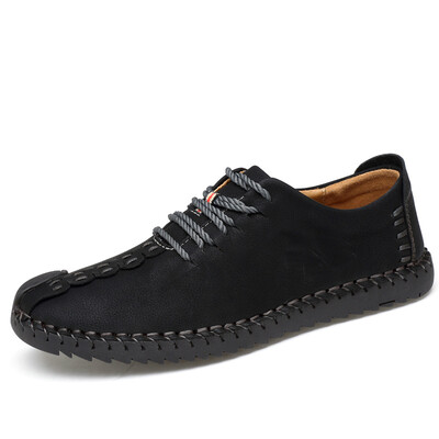 

Mens leather shoes new breathable casual shoes mens shoes men 2019 explosion models lazy shoes handmade large size mens shoes