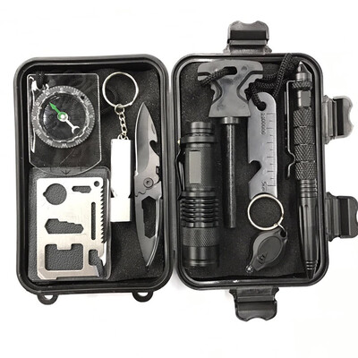 

SOS Survival Kit Outdoor Emergency Tools for Camping Hiking