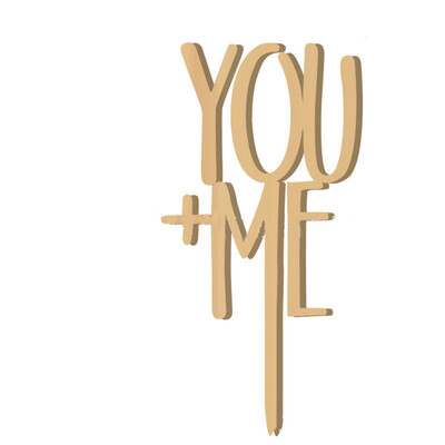 

US Stock Wooden Mr&Mrs Bride Groom Wedding Love Cake Topper Insert Party Decor