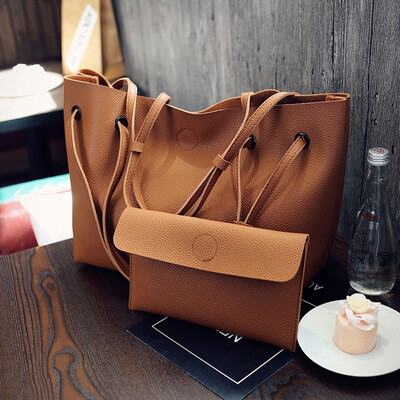 

Tailored Fashion Women Litchi Pattern Leather Handbag Shoulder BagClutch Wallet BK