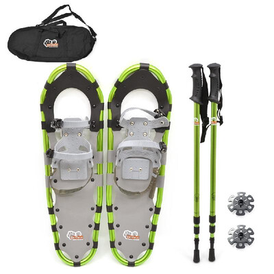 

Snow Shoes Aluminum Snow Shoes with Adjustable Poles Carry Bag for Women Men
