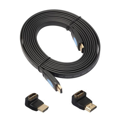 

Ultra High Speed HD 4Kx2K Flat HDMI Cable with 90°270° Adapter