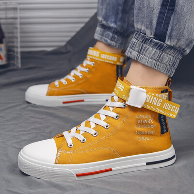

Summer high-top canvas shoes Korean version of the trend of wild casual tide shoes net red breathable cloth shoes mens shoes