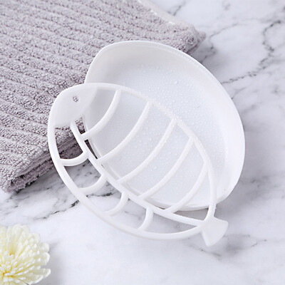 

3 Colour Double-Layer Soap Dish Holder Portable Leaf Shape Soap Tray 1392cm UK