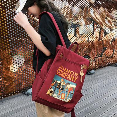 

Ins style schoolbag female Korean version of high school backpack college students ancient feeling large capacity Japanese travel