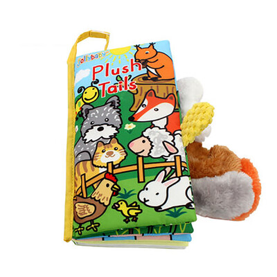 

Tailored Baby Kids Intelligence Development Cloth 3D Animal Tail Book Educational Toy