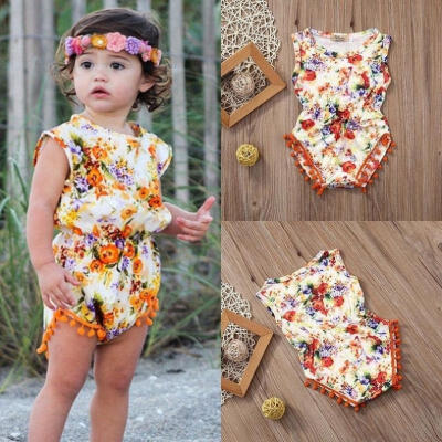 

Toddler Newborn Baby Girl Floral Bodysuit Romper Jumpsuit Outfit Sunsuit Clothes