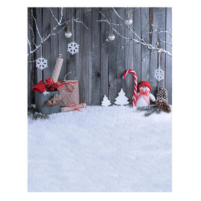 

Snowman Photography Background Fabric Photo Props Studio Backdrop Decorate