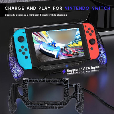 

Game Charging Grip for Nintendo Switch Console Joy-Con Handle Stand Quick Charge Compatible 5V 2A USB Charger