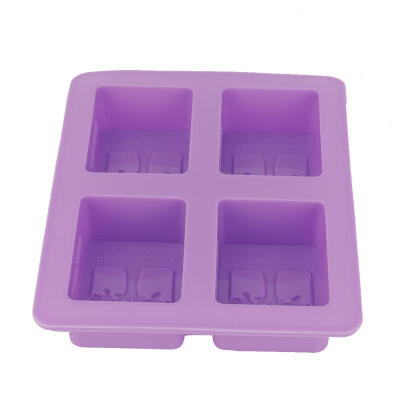 

Greensen 4 Grid DIY Fondant Molds Food Grade Silicone Cake Chocolake Cake Maker Decor