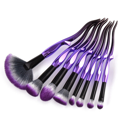 

Gobestart 8pcs Pro Makeup Brushes Set Foundation Powder Eyeshadow Eyeliner Lip Brush Tool