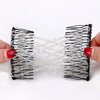 

Ladies Head Clip Comb Party Hair Styling Magic Double Slide Stretchy Clip Gift Variety Hair Combs Wire Headband
