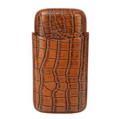 

Greensen Crocodile Pattern Leather Cigar Case Holder Travel Cigar Box with Cigar Cutter