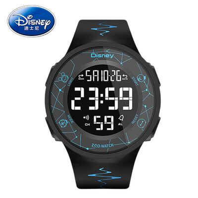 

Disney sports watch male&female students luminous waterproof multi-function digital youth middle school watch mens 855 black shell lightning