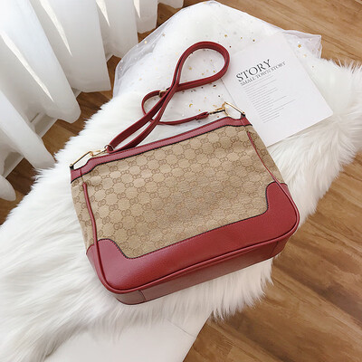 

Qiao Bani 2019 new European&American style fashion network red super fire street beat color old flower single shoulder diagonal trend handbags