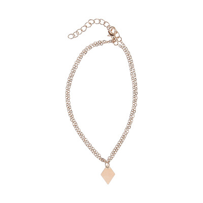 

Rhombus Foot Chain Multilayer Gold Anklet Beach Ankle Geometry Body Jewelry