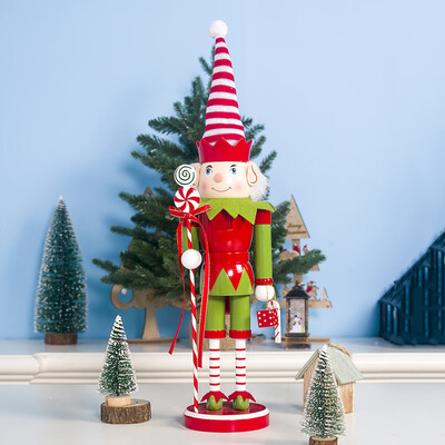 

Siaonvr Christmas D ecor Wooden Painted Cane Soldier Doll Ornaments Christmas Toys