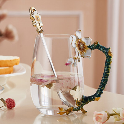 

Joy water cup single crystal water cup with a small fresh water cup gift box