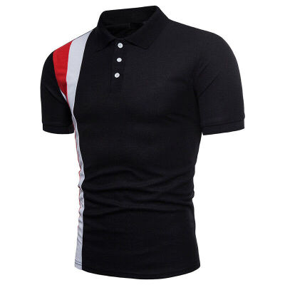 

Mens Tee Shirts Top Short Sleeve Muscle T Shirt Golf Plain casual New Shirt