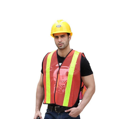 

LA-2038 Reflective Safety Vest High Visibility Safety Vest Bright Neon Color Breathable Vest with Reflective Strips for Constructi