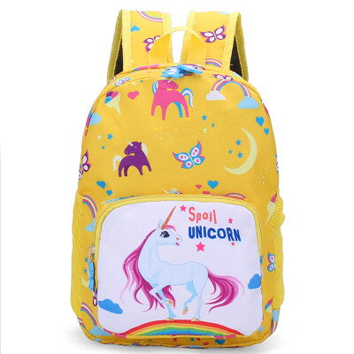 

Pony Polly Rainbow Unicorn Pack Childrens Bag Girls Shoulder Pack Cute Pupils Kindergarten Fashion Trend