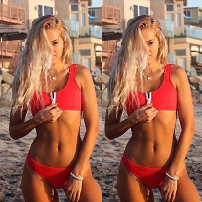 

Roseonmyhand Women Bandeau Bandage Bikini Set Push-Up Brazilian Swimwear Beachwear Swimsuit