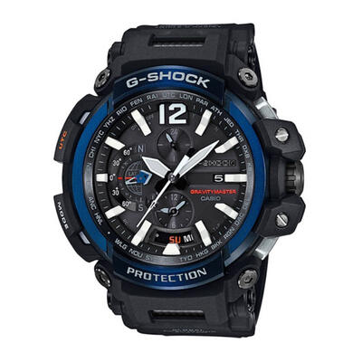 

Casio G-Shock GPW-2000-1A2 GRAVITYMASTER GPS Bluetooth Solar Watch - Black Blue