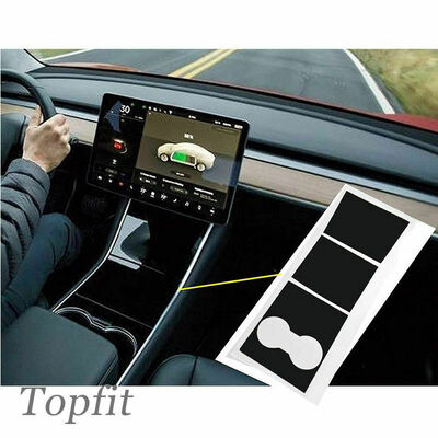 

For Tesla Model 3 Matte Black Car Center Console Dashboard Vinyl Wrap Sticker AU