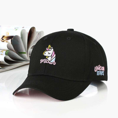 

Girls Rainbow Unicorn Baseball Cap Pink Sun Hat