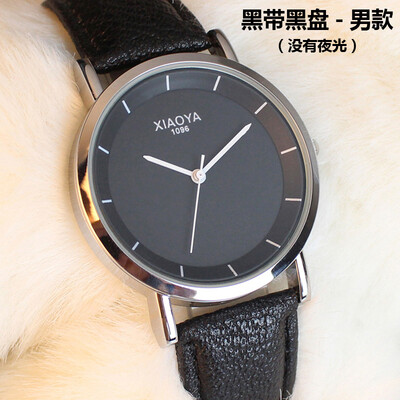 

Watch mens watch Korean simple fashion water-proof non-mechanical quartz watch lovers watch movement womens watch