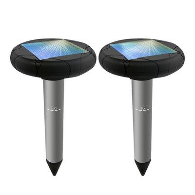 

2pcs Solar Ultrasonic Pest Repeller Sonic Mole Vole Snake Rodent Repellent
