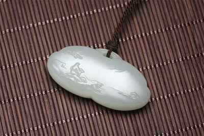 

WANYANSHAOHUA Xinjiang Hetian seed material white fat white jade 18324-8058