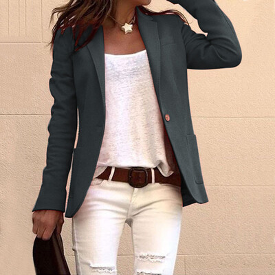 

Tailored Women Lapel Cape Cloak Long Coat Blazers Ladies Casual Office Suit Outwear